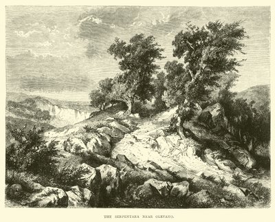 The Serpentara near Olevano by English School