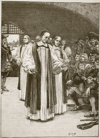 The Seven Bishops entering the Tower, illustration from Cassell