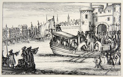The Seven Bishops returning from the Tower, 1688 by English School