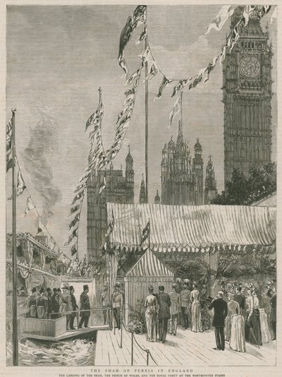 The Shah of Persia in England by English School