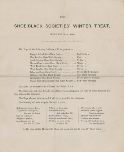 The Shoes-Black Societies Winter Treat by English School