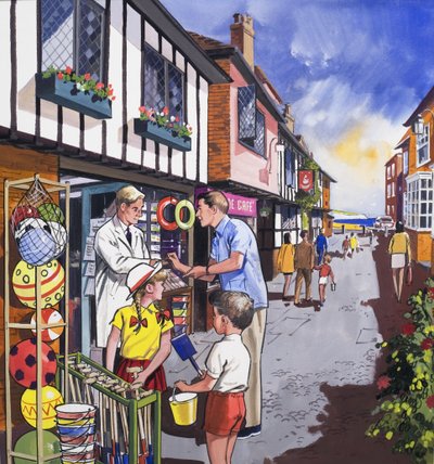 The Shop Keeper by English School