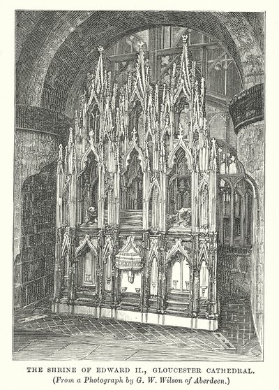 The Shrine of Edward II, Gloucester Cathedral by English School