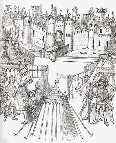 The Siege of Rouen, France in 1418, from 