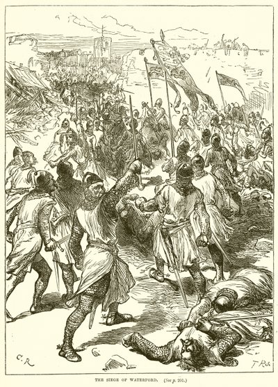 The Siege of Waterford by English School