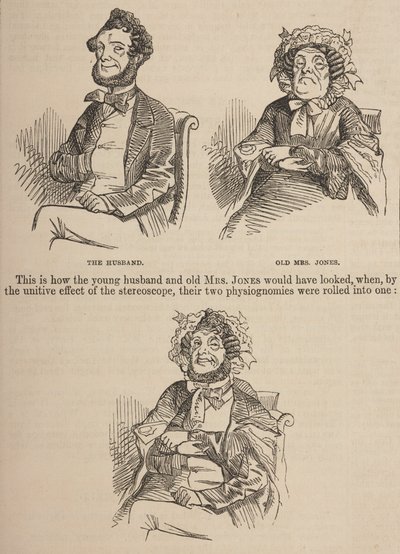 The Simple History of a Portrait, from Punch, or the London Charivari, Vol. 33 by English School