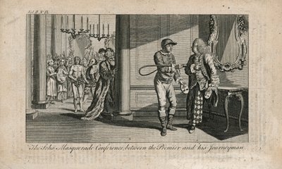 The Soho Masquerade Conference Between the Premier and His Journeyman by English School