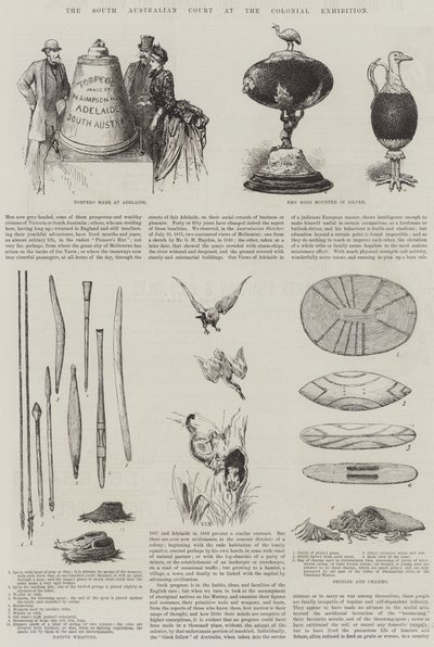 The South Australian Court at the Colonial Exhibition by English School