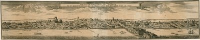 The South Prospect of London, after the Great Fire of 1666 by English School