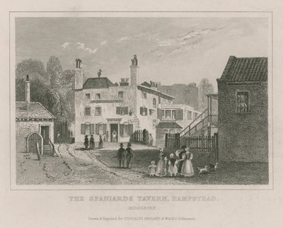 The Spaniards Tavern, Hampstead, London by English School