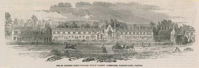 The St Clement Danes Holborn Estate Charity Almshouses on Garratt Lane by English School