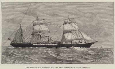 The Steam-Ship Ruapehu, of the New Zealand Shipping Company by English School