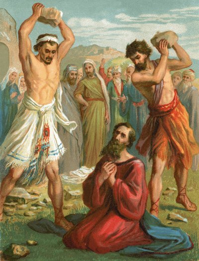 The Stoning of Stephen by English School