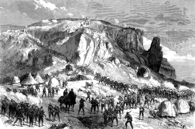 The Storming of Magdala, on Easter Sunday, 13th April 1868, from The British Expedition to Abyssinia, 1868 by English School