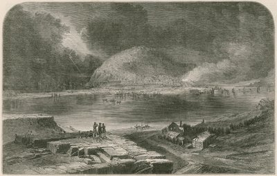 The Storming of San Sebastian, from the new diorama of the campaigns of the Duke of Wellington by English School