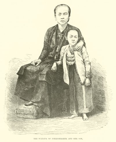 The Sultana of Jokkjokkarta and Her Son by English School