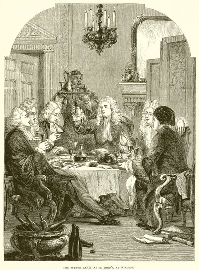 The Supper Party at St. Johns, at Windsor by English School