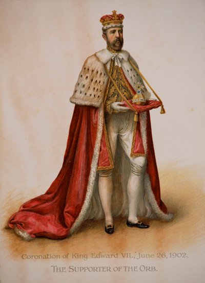 The Supporter of the Orb at the Coronation of King Edward VII by English School