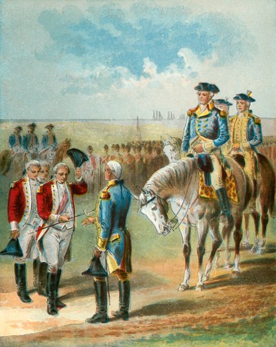 The Surrender at York Town by English School