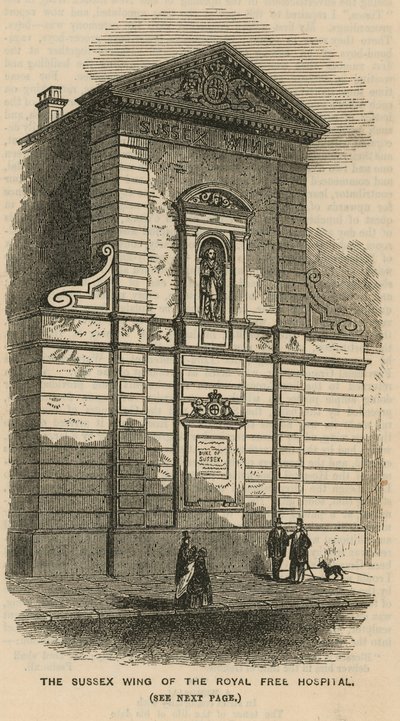 The Sussex Wing of the Royal Free Hospital, London by English School