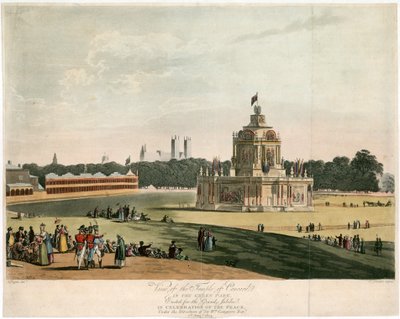 The Temple of Concord created for the Peace of 1814 by English School