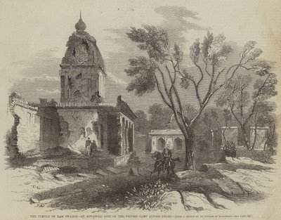 The Temple of Ram Swamee, an Advanced Post of the British Camp before Delhi by English School