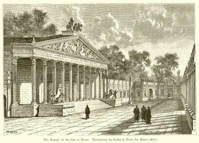 The Temple of the Sun at Rome (Restoration by Gerhard, Ecole des Beaux-Arts) by English School