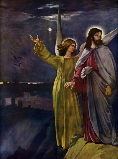 The Temptation Of Jesus by English School