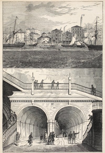 The Thames Tunnel by English School