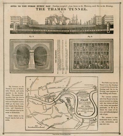 The Thames Tunnel by English School