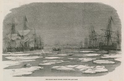 The Thames Below Bridge by English School