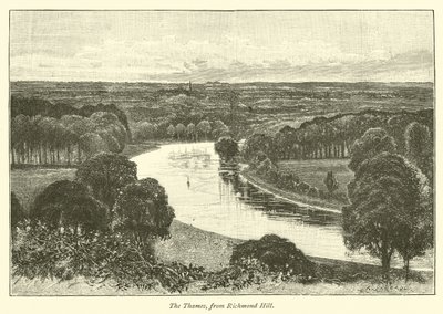The Thames, from Richmond Hill by English School