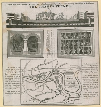 The Thames Tunnel by English School
