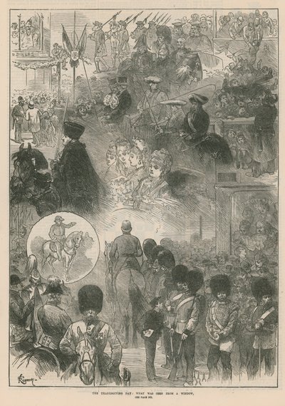 The Thanksgiving Day: What Was Seen from a Window by English School