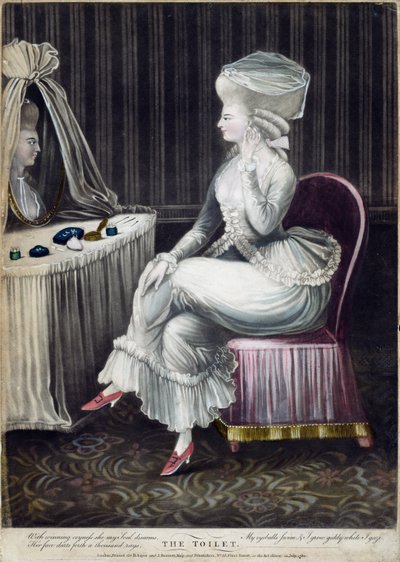 The Toilet, pub. by Robert Sayer and J. Bennett, 1780 by English School