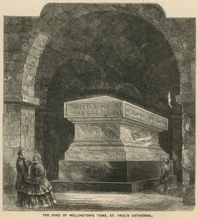 The Tomb of the Duke of Wellington by English School