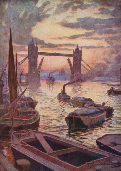 The Tower Bridge by English School