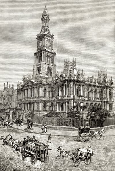 The Town Hall, Sydney, c.1880, from 