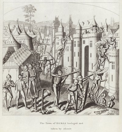 The Town of Duras Besieged and Taken by Assault by English School