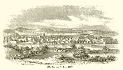 The Town of Perth in 1580 by English School