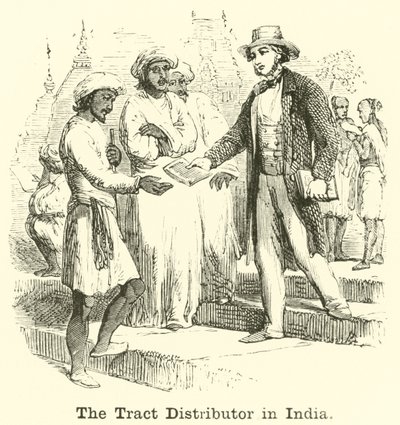 The Tract Distributor in India by English School