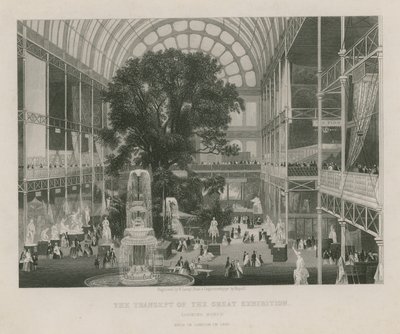 The Transept of the Great Exhibition, Looking North by English School