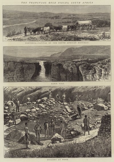 The Transvaal Gold Fields, South Africa by English School