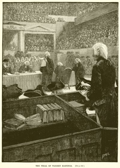 The Trial of Warren Hastings by English School
