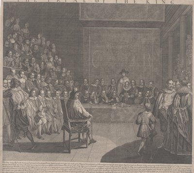 The Trial of King Charles I by English School