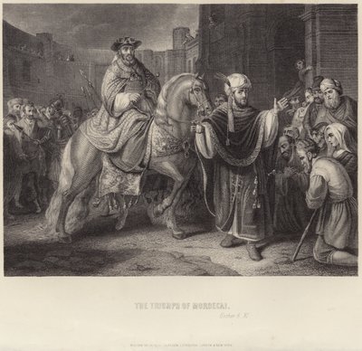 The Triumph of Mordecai by English School