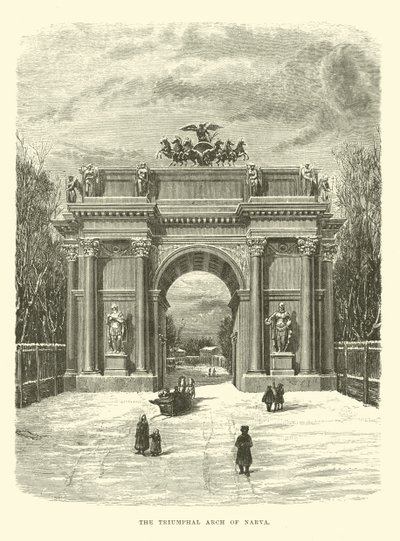 The Triumphal Arch of Narva by English School