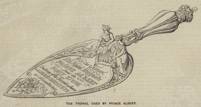 The Trowel Used by Prince Albert by English School