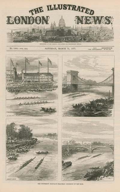 The Universities Boat Race Dead Heat by English School