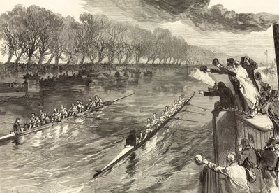 The University Boat-Race Dead-Heat by English School